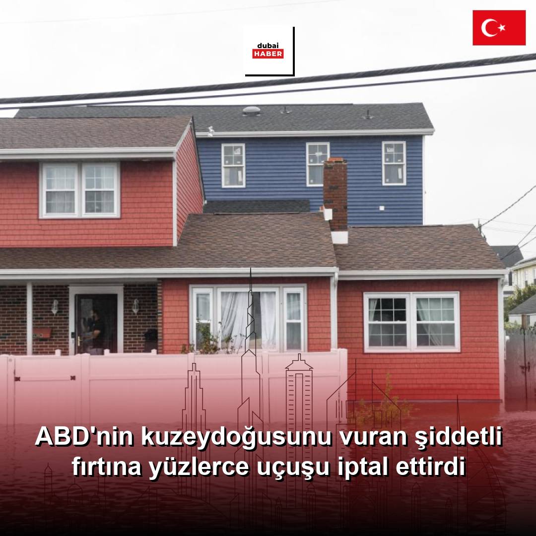 ABD'nin kuzeydoğusunu vuran şiddetli fırtına yüzlerce uçuşu iptal ettirdi
