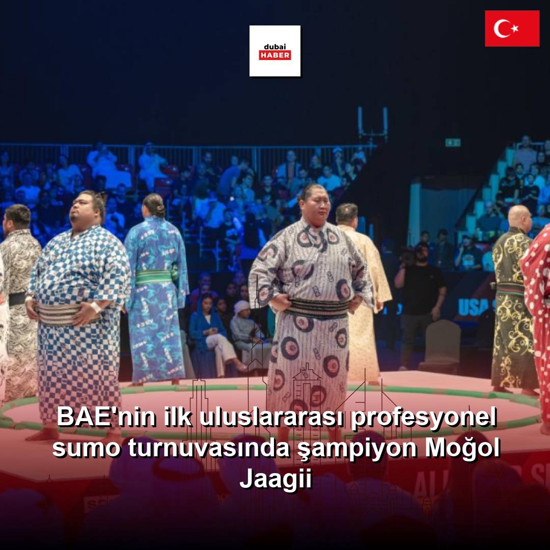 BAE'nin ilk uluslararası profesyonel sumo turnuvasında şampiyon Moğol Jaagii