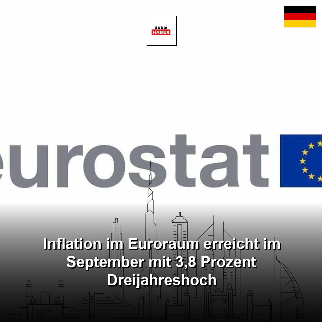 Inflation im Euroraum erreicht im September mit 3,8 Prozent Dreijahreshoch