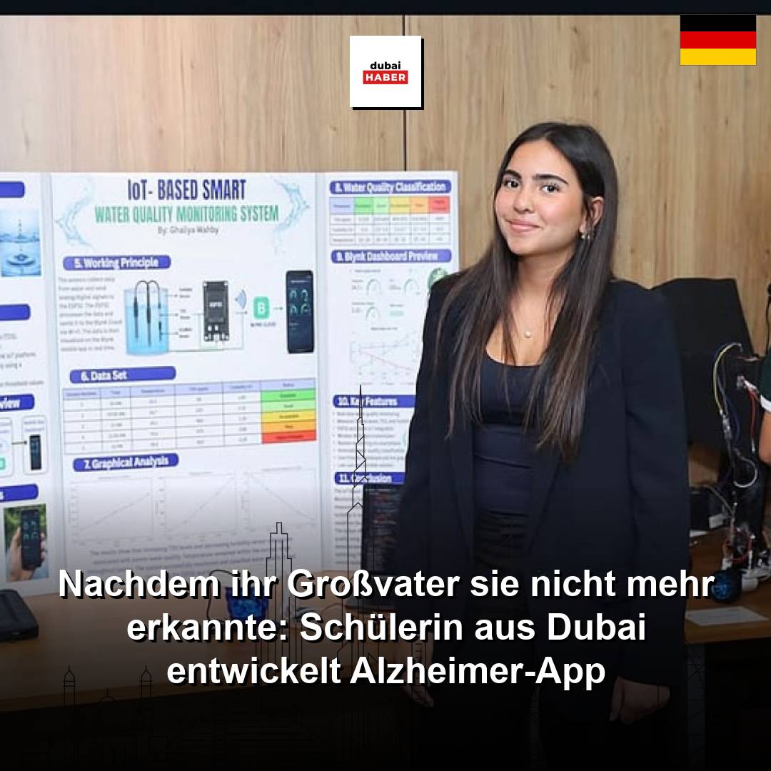 Nachdem ihr Großvater sie nicht mehr erkannte: Schülerin aus Dubai entwickelt Alzheimer-App