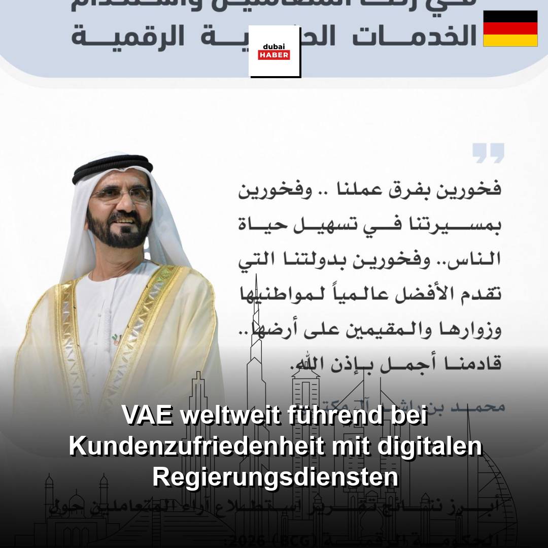 VAE weltweit führend bei Kundenzufriedenheit mit digitalen Regierungsdiensten