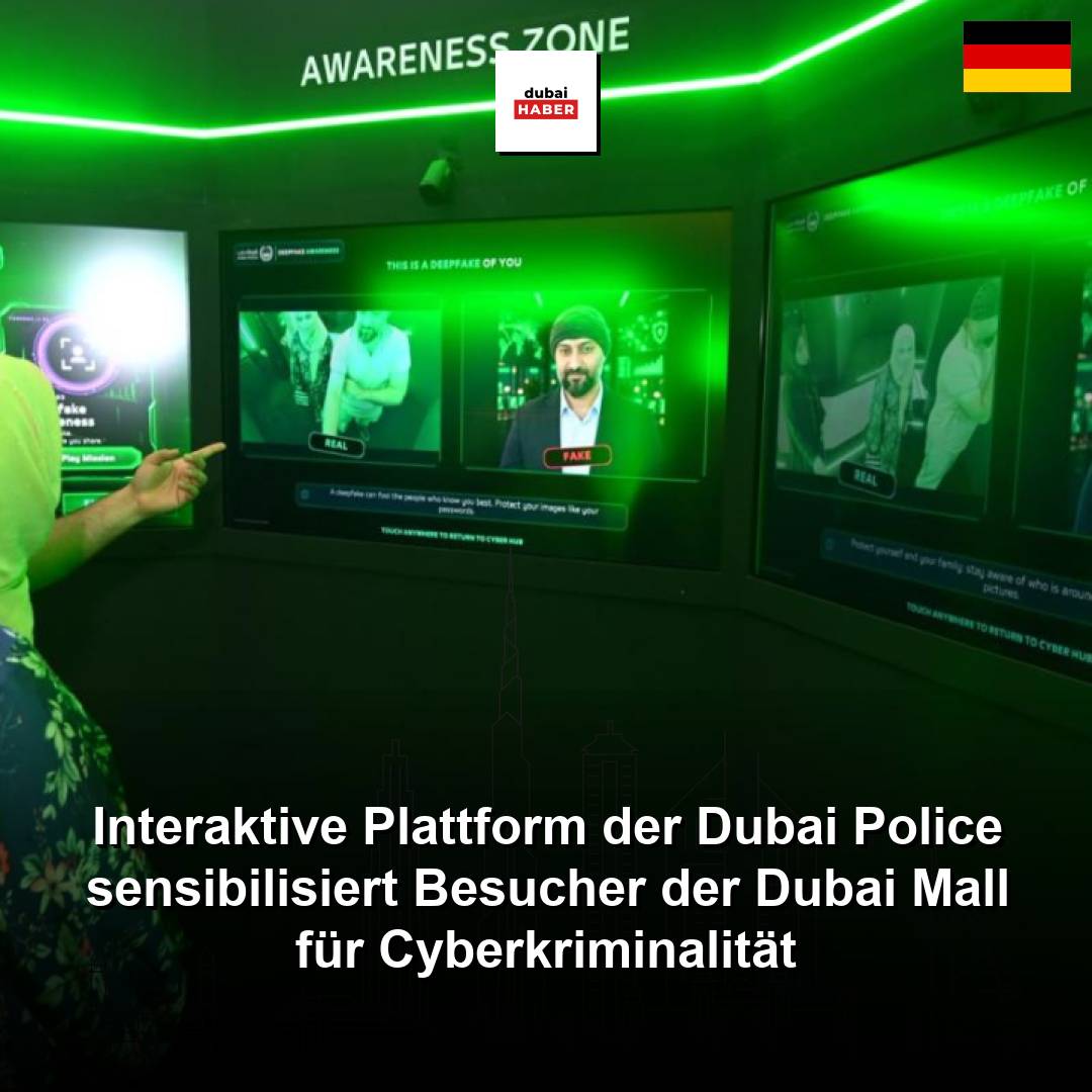 Interaktive Plattform der Dubai Police sensibilisiert Besucher der Dubai Mall für Cyberkriminalität