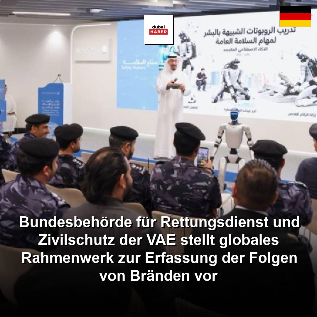 Bundesbehörde für Rettungsdienst und Zivilschutz der VAE stellt globales Rahmenwerk zur Erfassung der Folgen von Bränden vor