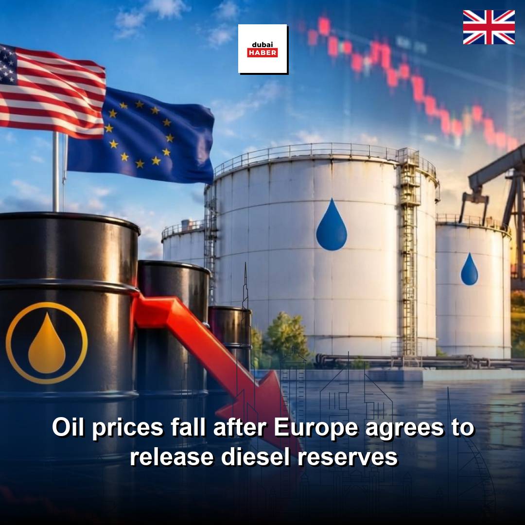 Oil prices fall after Europe agrees to release diesel reserves