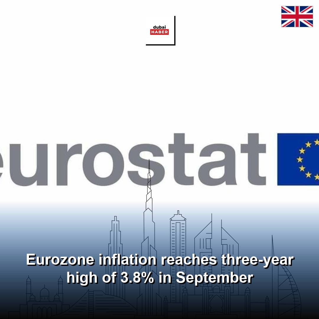 Eurozone inflation reaches three-year high of 3.8% in September