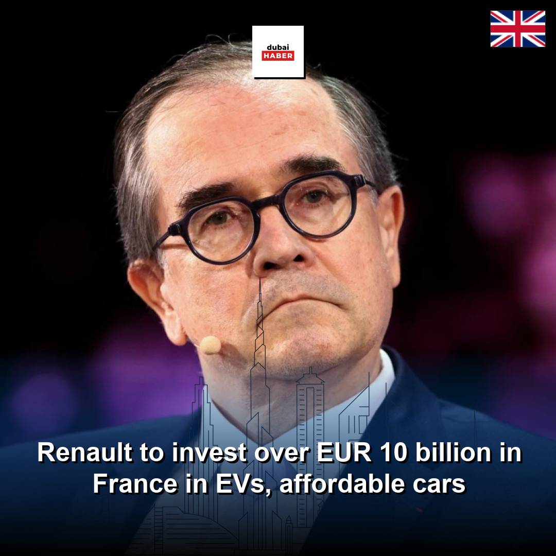 Renault to invest over EUR 10 billion in France in EVs, affordable cars