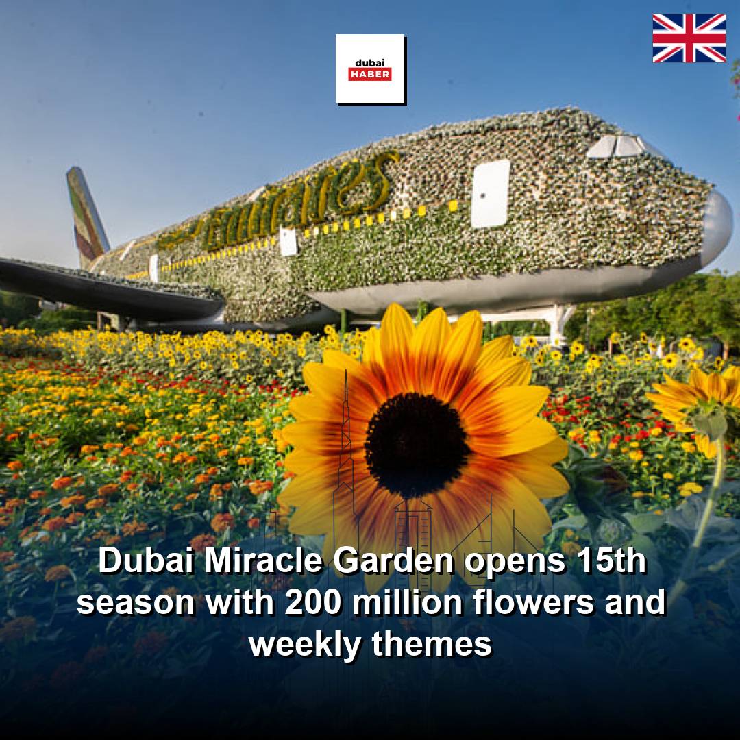 Dubai Miracle Garden opens 15th season with 200 million flowers and weekly themes