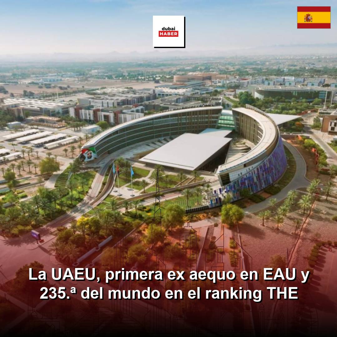 La UAEU, primera ex aequo en EAU y 235.ª del mundo en el ranking THE
