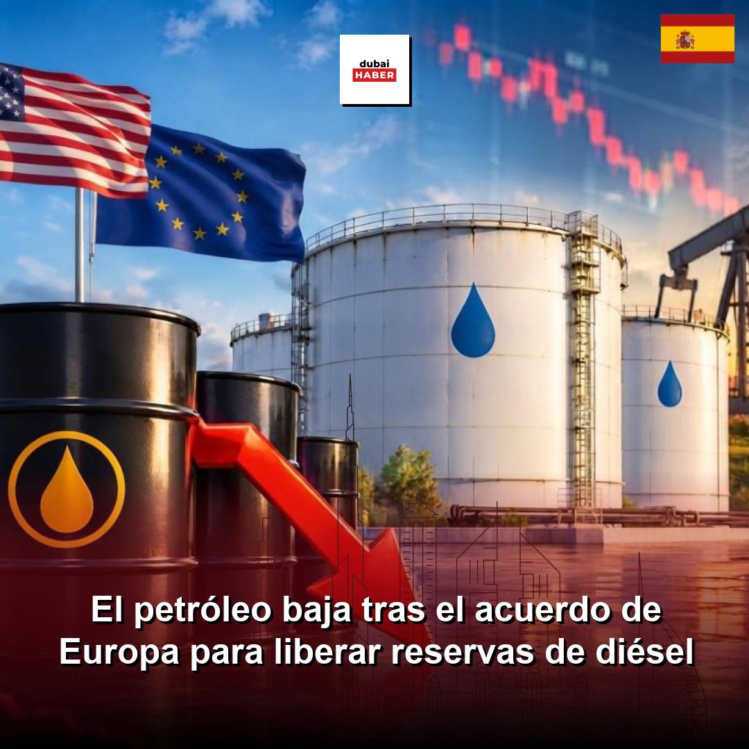 El petróleo baja tras el acuerdo de Europa para liberar reservas de diésel