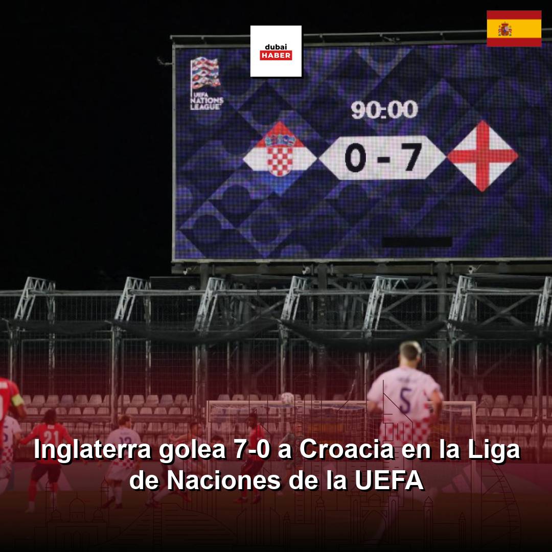 Inglaterra golea 7-0 a Croacia en la Liga de Naciones de la UEFA