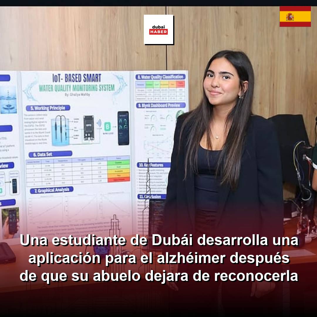 Una estudiante de Dubái desarrolla una aplicación para el alzhéimer después de que su abuelo dejara de reconocerla