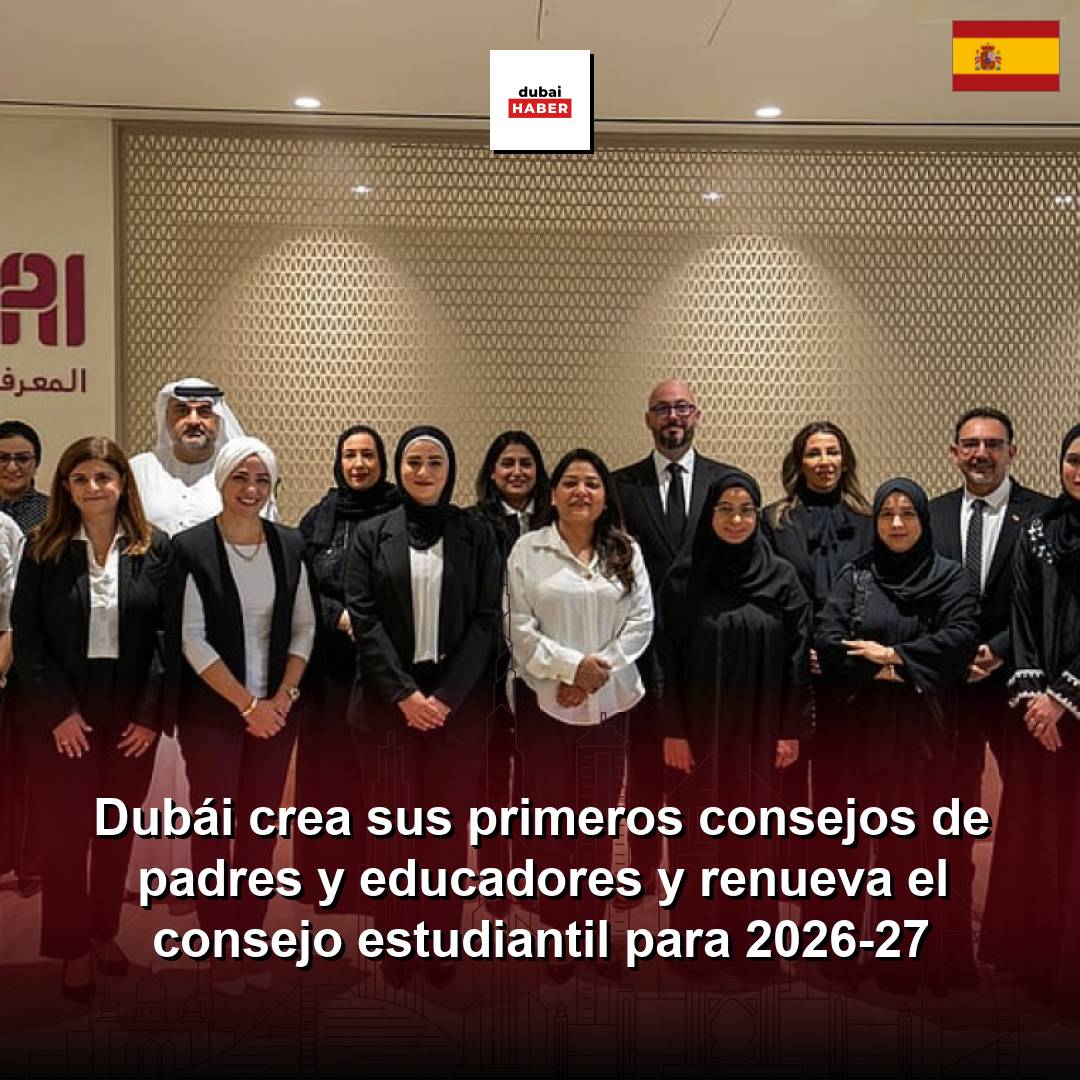 Dubái crea sus primeros consejos de padres y educadores y renueva el consejo estudiantil para 2026-27