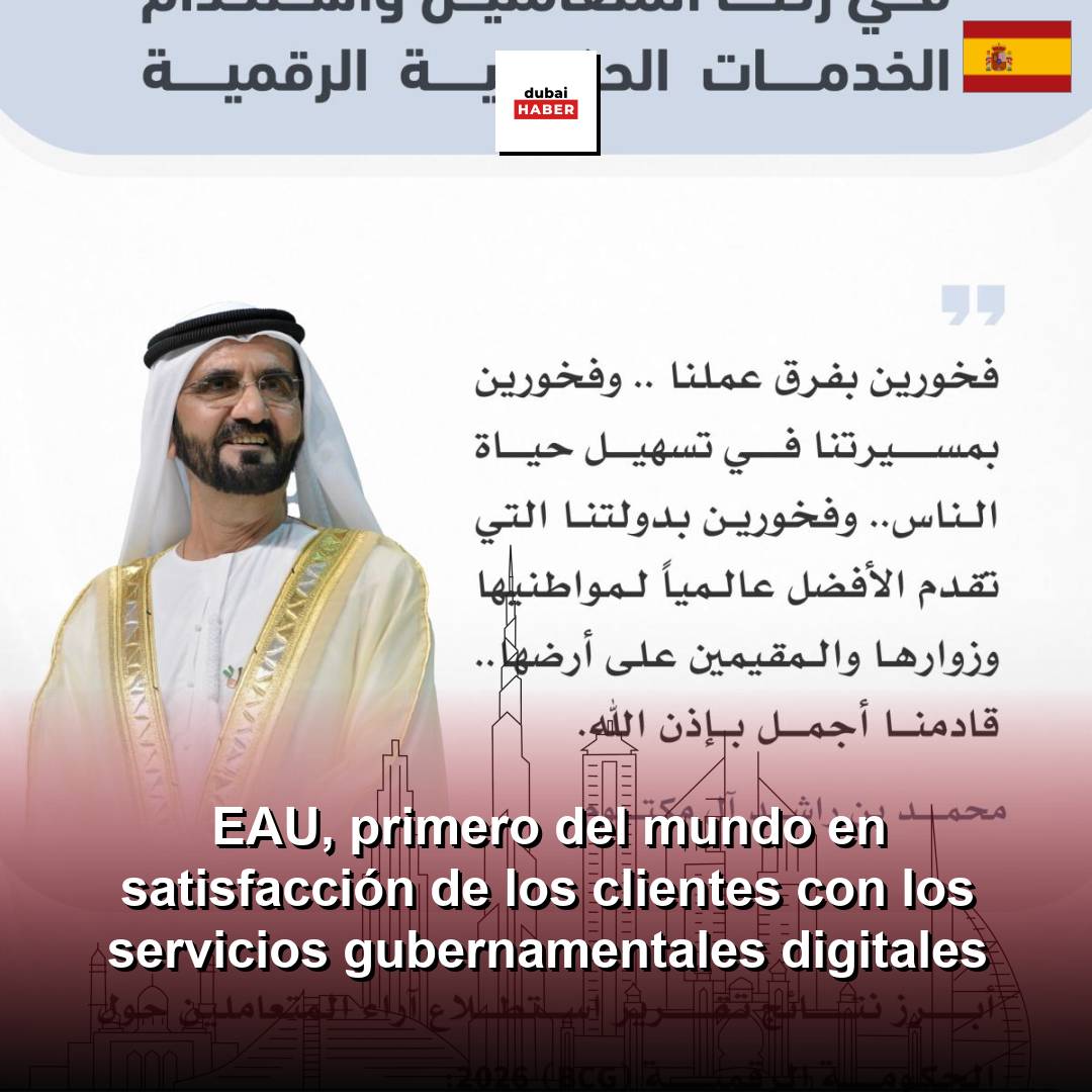 EAU, primero del mundo en satisfacción de los clientes con los servicios gubernamentales digitales