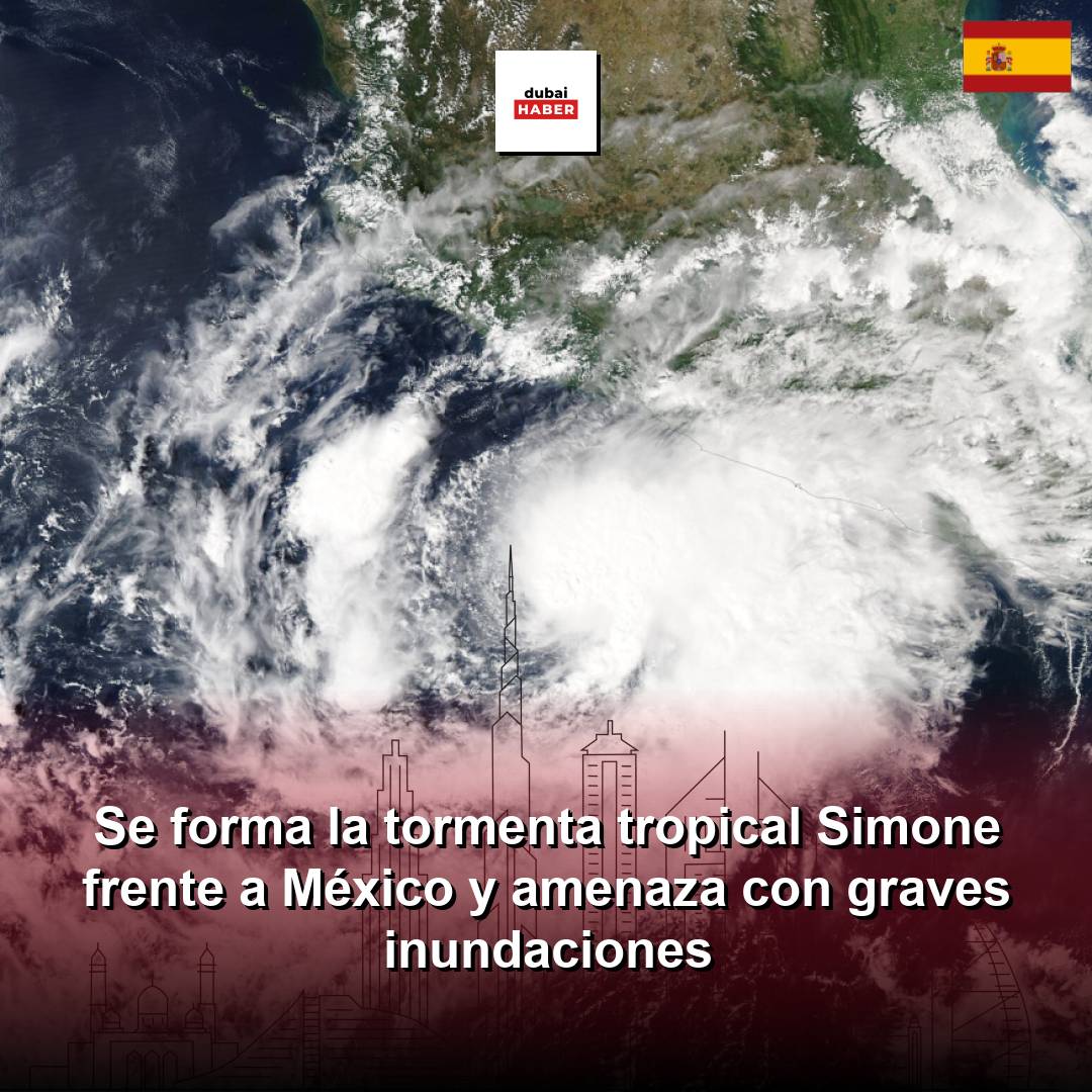 Se forma la tormenta tropical Simone frente a México y amenaza con graves inundaciones