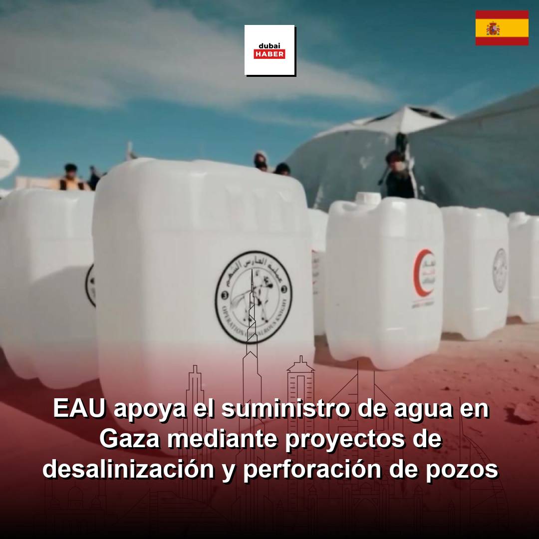 EAU apoya el suministro de agua en Gaza mediante proyectos de desalinización y perforación de pozos