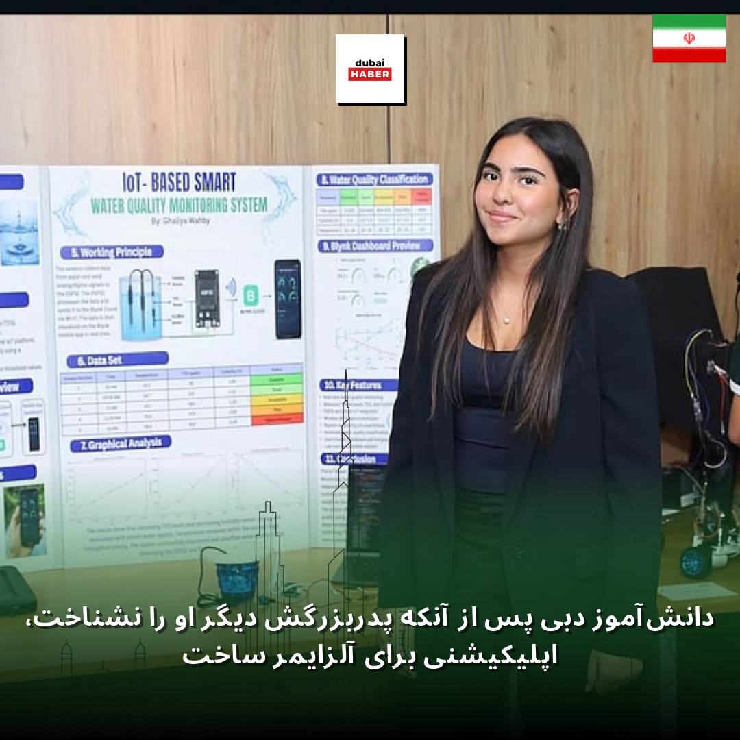 دانش‌آموز دبی پس از آنکه پدربزرگش دیگر او را نشناخت، اپلیکیشنی برای آلزایمر ساخت