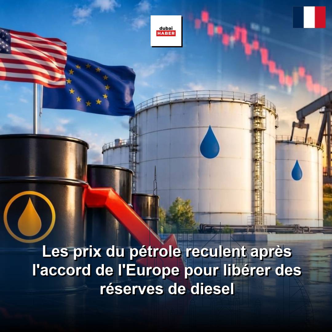 Les prix du pétrole reculent après l'accord de l'Europe pour libérer des réserves de diesel