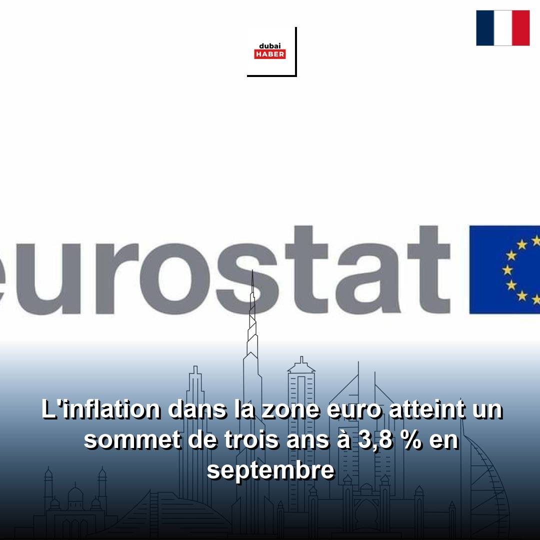 L'inflation dans la zone euro atteint un sommet de trois ans à 3,8 % en septembre