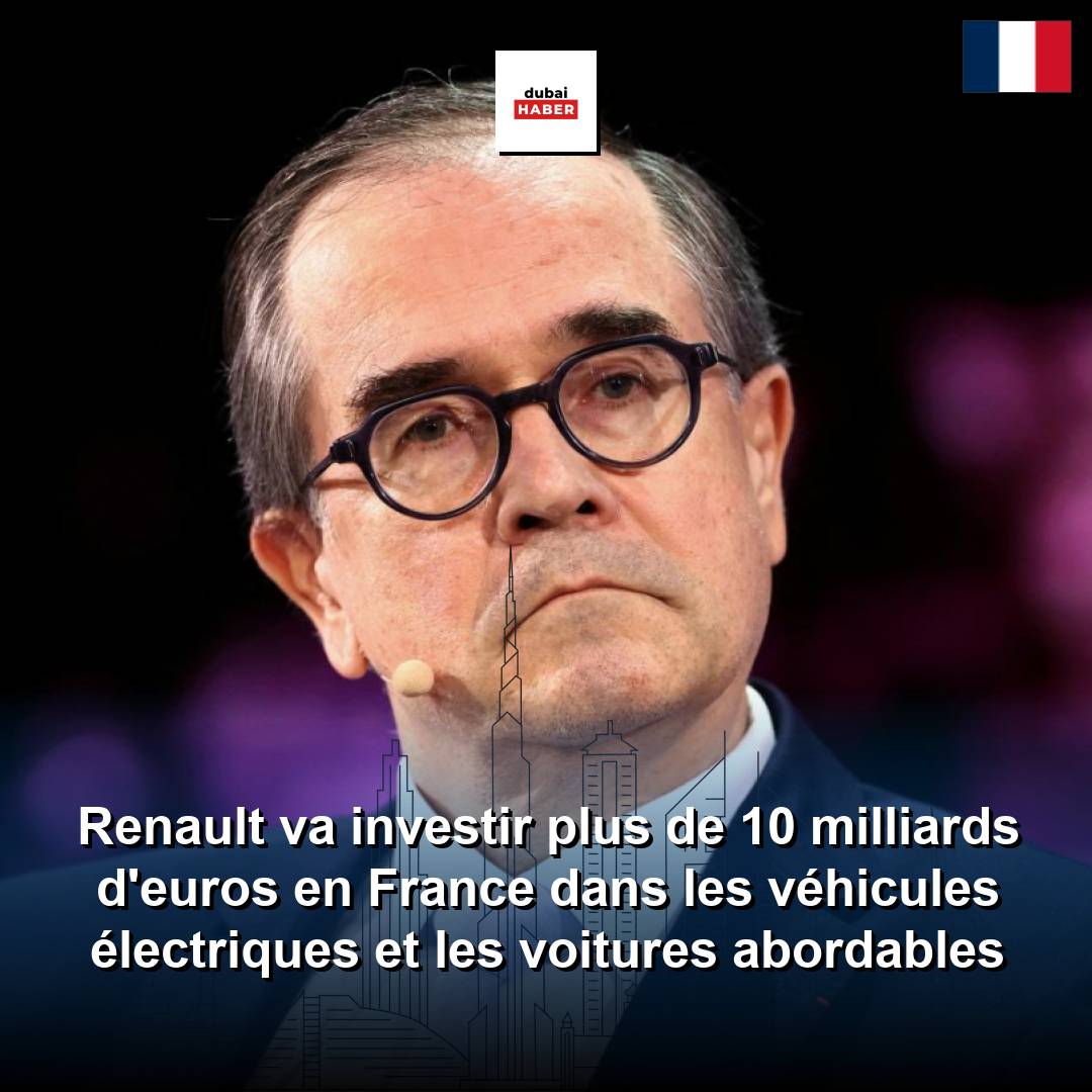 Renault va investir plus de 10 milliards d'euros en France dans les véhicules électriques et les voitures abordables