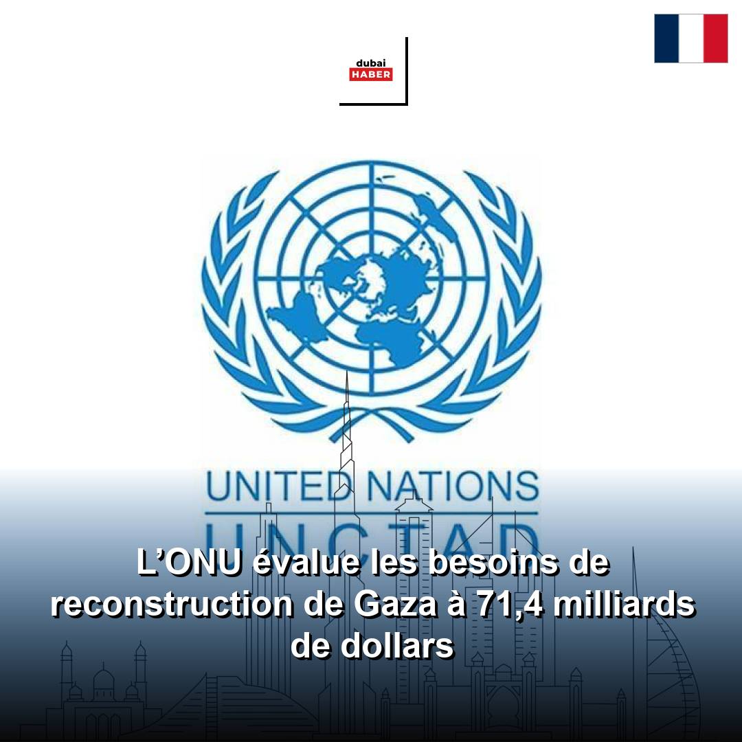 L’ONU évalue les besoins de reconstruction de Gaza à 71,4 milliards de dollars