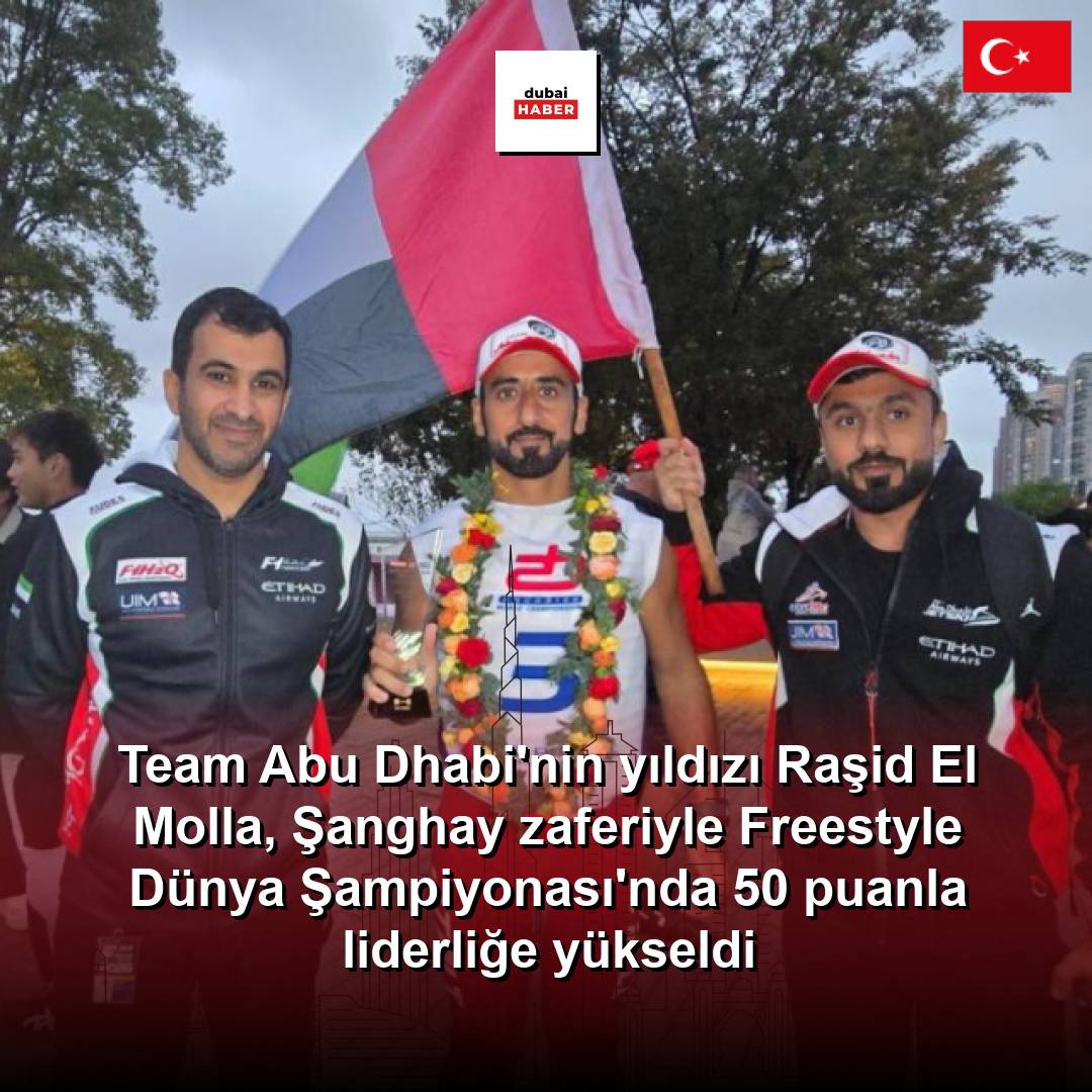 Team Abu Dhabi'nin yıldızı Raşid El Molla, Şanghay zaferiyle Freestyle Dünya Şampiyonası'nda 50 puanla liderliğe yükseldi