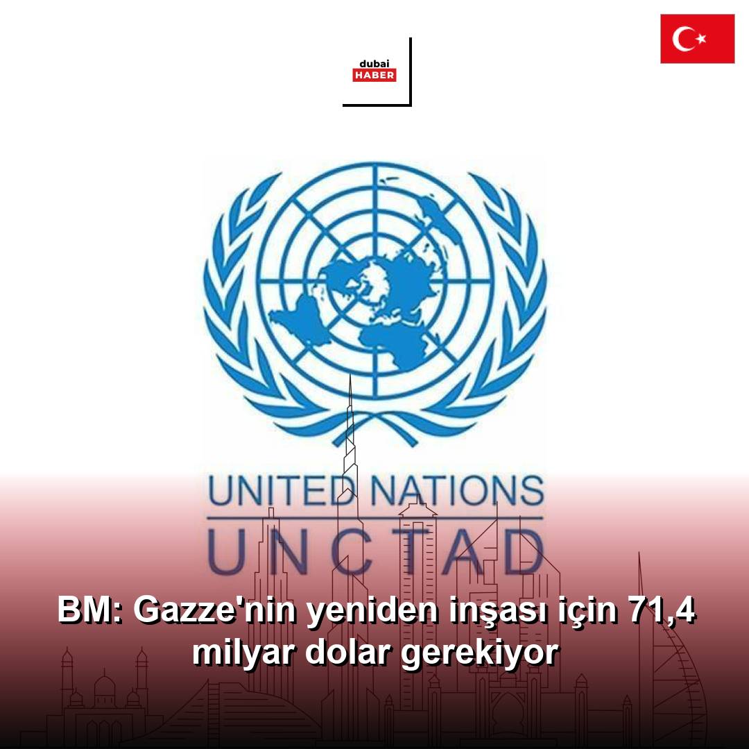 BM: Gazze'nin yeniden inşası için 71,4 milyar dolar gerekiyor