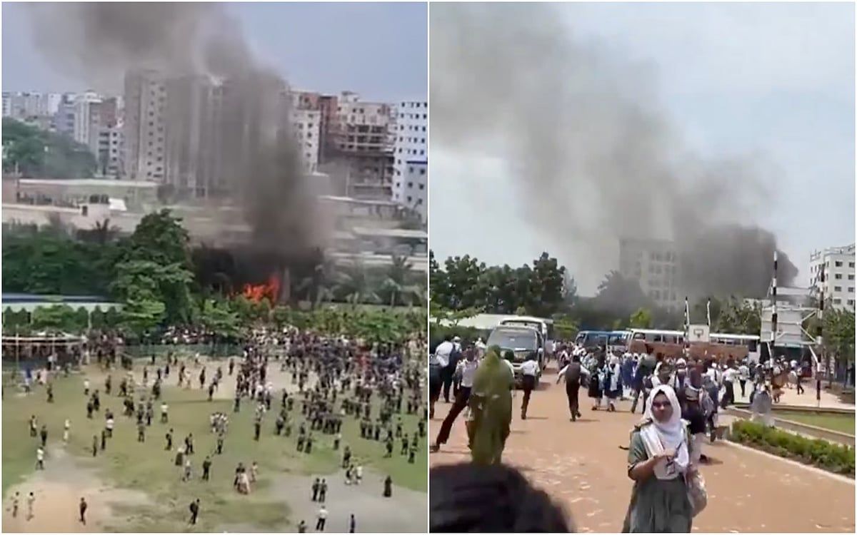 Bangladeş Hava Kuvvetleri Jetinin Üniversite Kampüsüne Çarpması Sonucu En Az 20 Kişi Öldü, 170 kişi Yaralandı