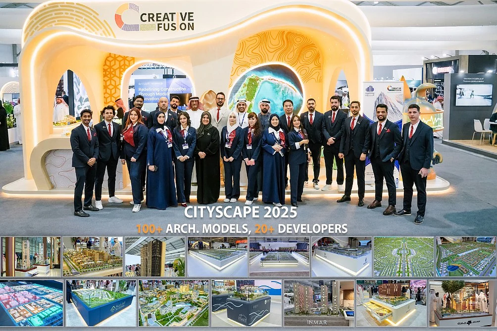Creative Fusion, Cityscape 2025'te 20'den Fazla Geliştiriciyle 100'den Fazla Mimari Modeli Sergiliyor