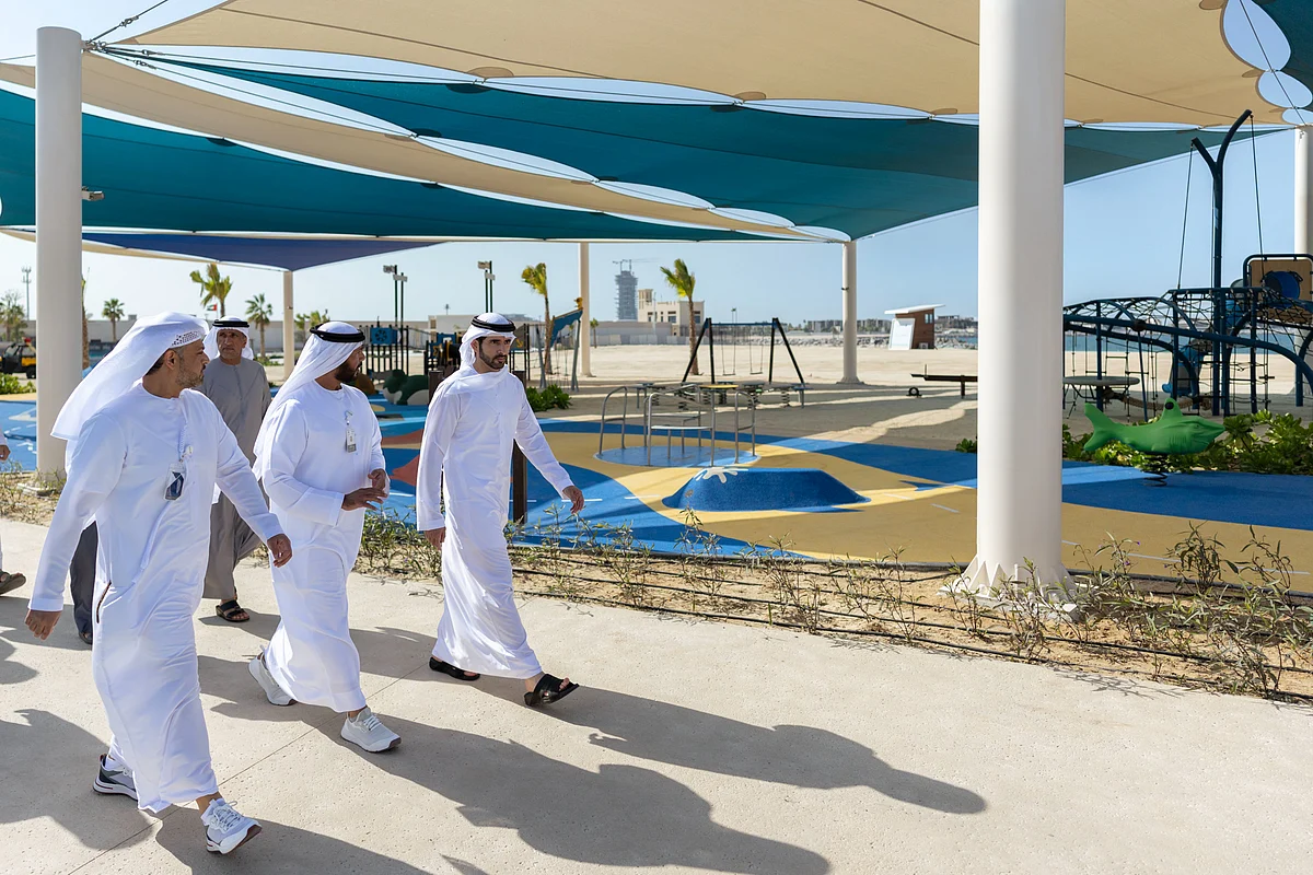 Dubai: Jumeirah Plajı 1 Genişletme %95 Tamamlandı; Şeyh Hamdan Projeyi İnceliyor