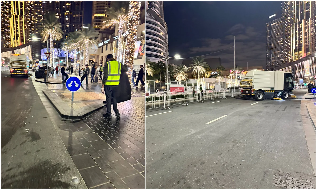 Yeni Yıl gecesi Geri Sokaklar Sonra bir Gecede Temiz Dubai'nin Büyük, Plajlar