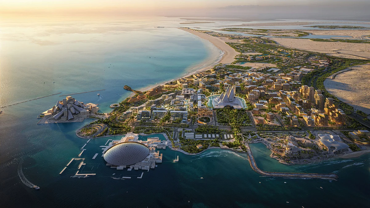 Abu Dabi'deki Saadiyat'ta Guggenheim, Louvre Müzelerine Bakan Yeni Evler