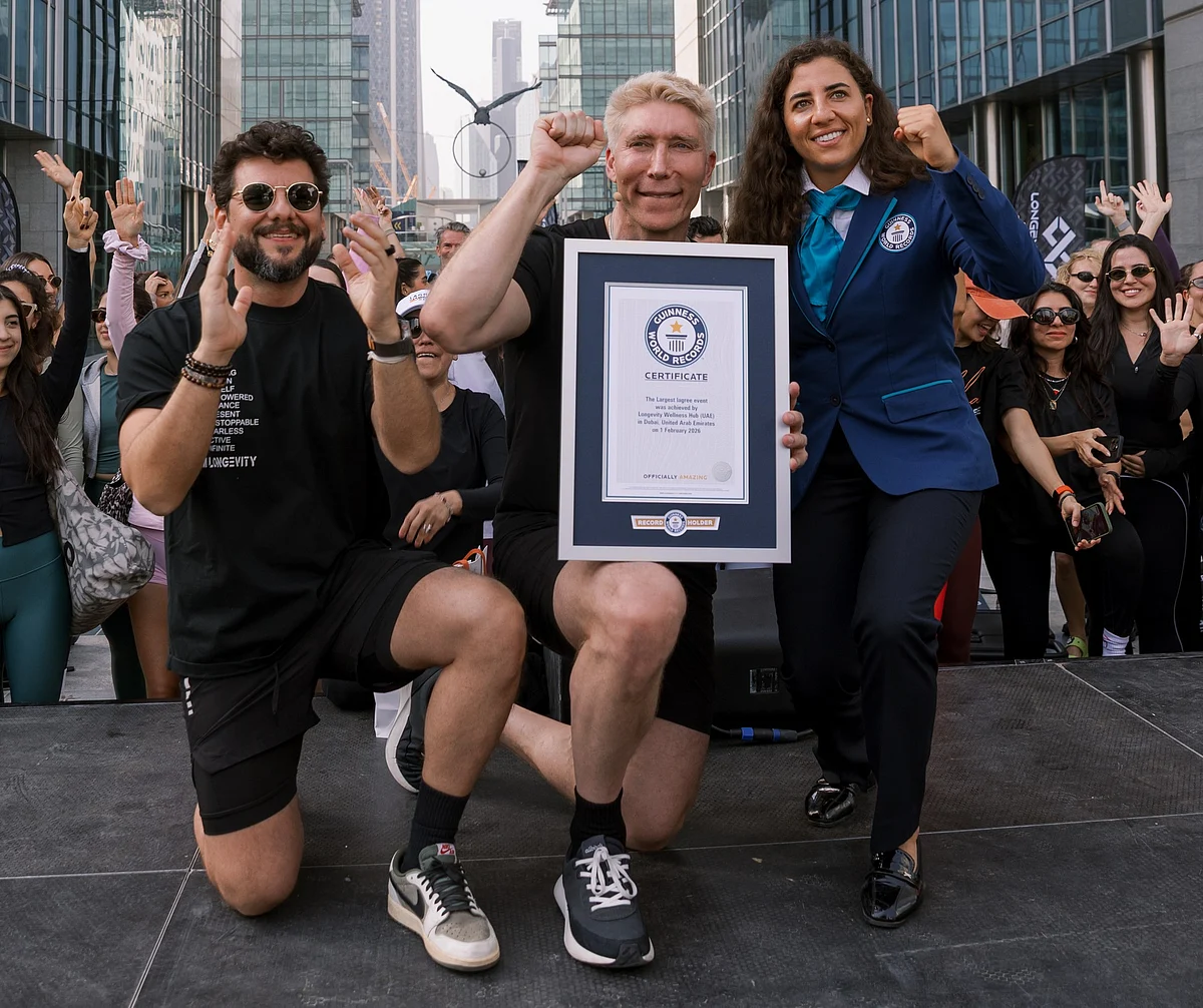Dubai, En Büyük Gecikmeli Fitness Sınıfıyla Guinness Dünya Rekorunu Kırdı