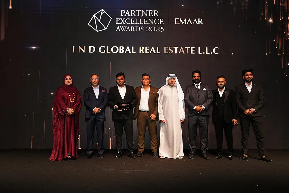 Dubai Gayrimenkul'ün Yükselen Yıldızı - Ind Global Realty, 2025 için Emaar, Aldar ve Deyaar Tarafından Ödüllendirildi