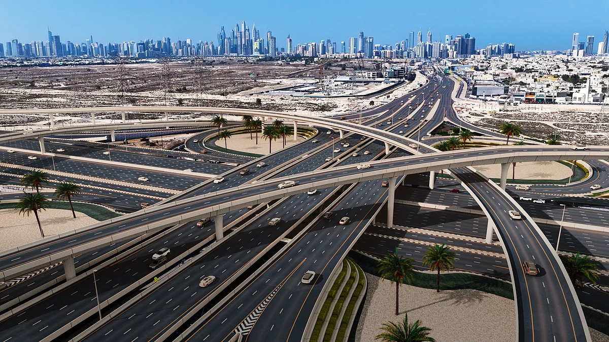 Hessa Caddesi'nde Yolculuk Süresini 24 Dakikadan 5 Dakikaya İndirecek Yeni Dubai Yolu Projesi