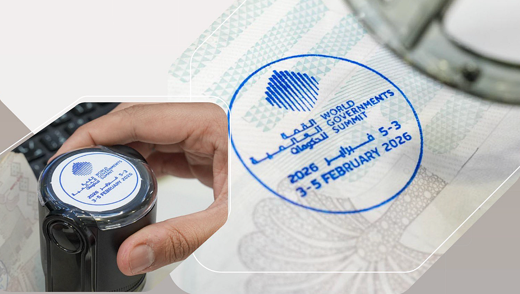 Özel Dubai Havaalanı Misafir Karşılama Dünya Hükümetleri Zirveye Katılan Pulları