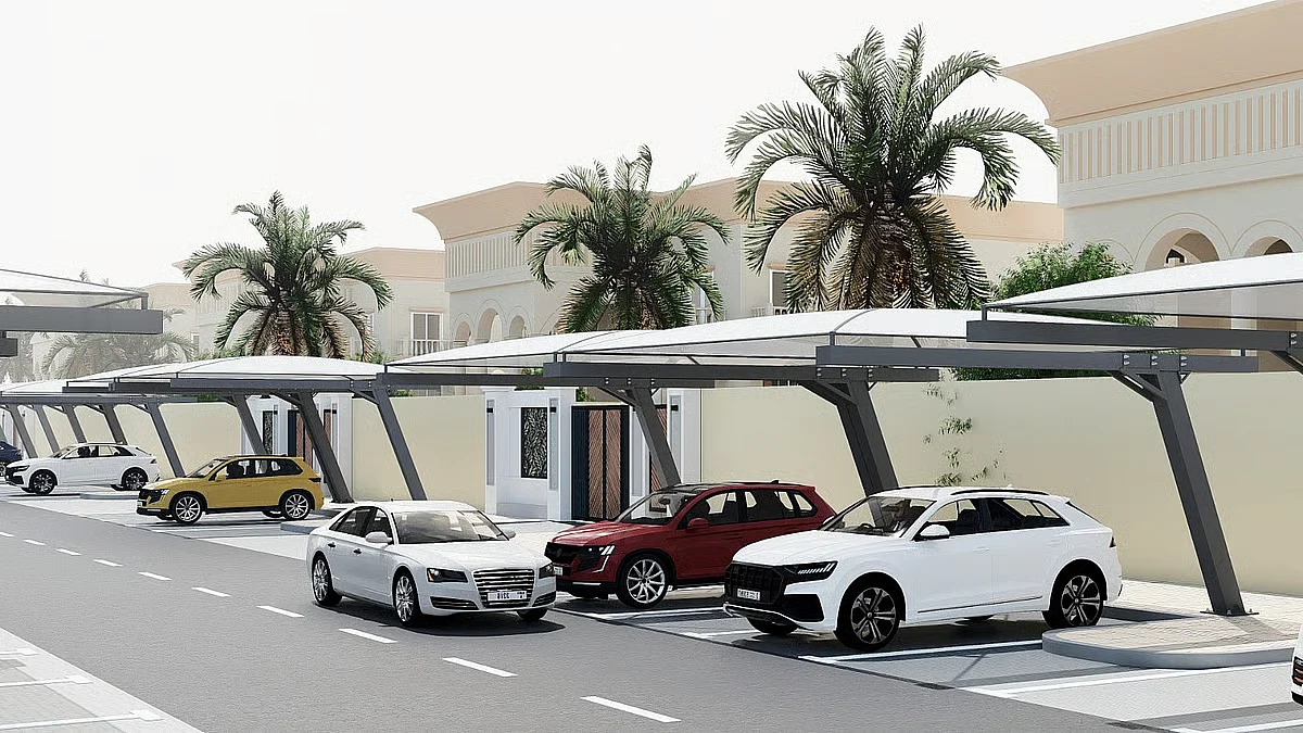Sharjah, Yerleşim Bölgelerindeki Evlerin Dışındaki Otopark Gölgelerini Yasakladı
